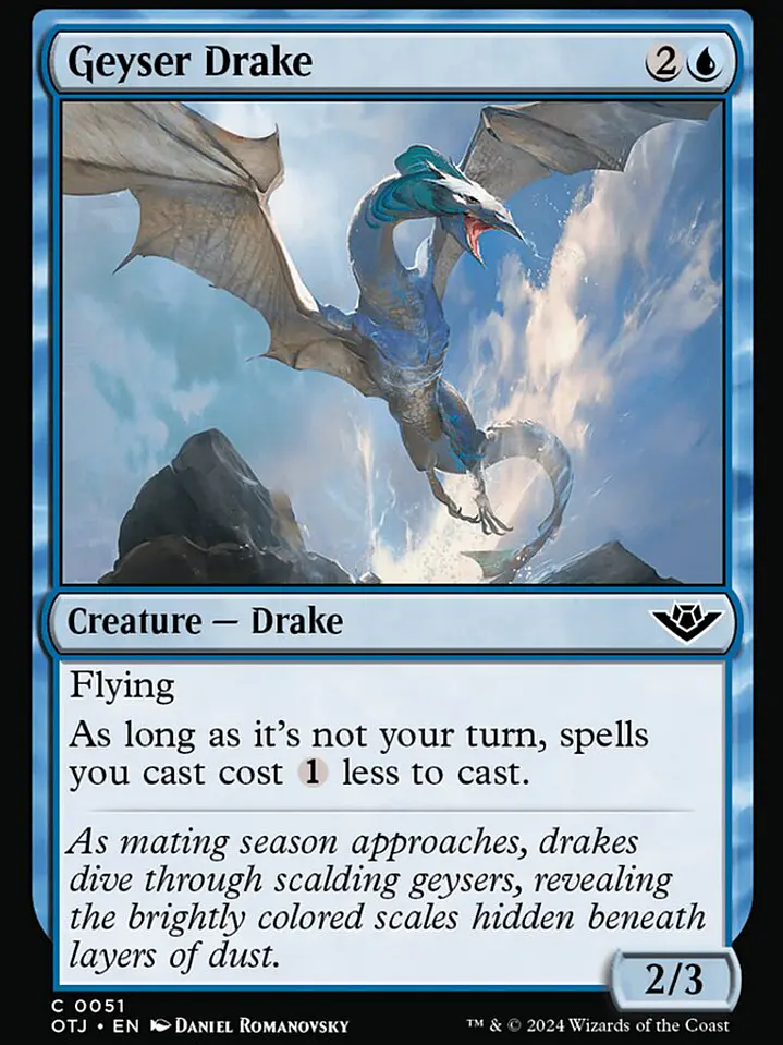 Geyser Drake (Outlaws of Thunder Junction) 1