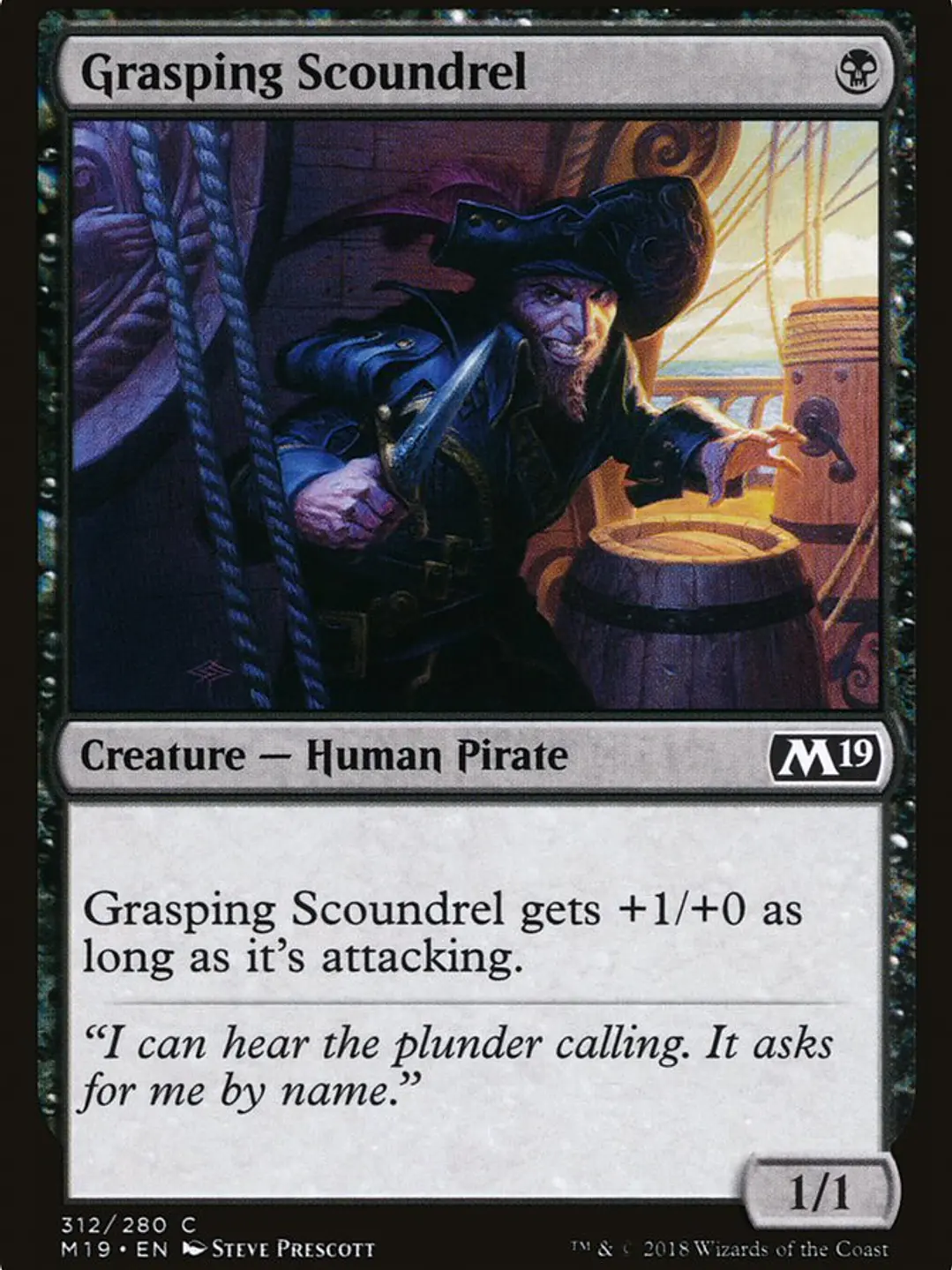 Grasping Scoundrel (Core Set 2019) 1
