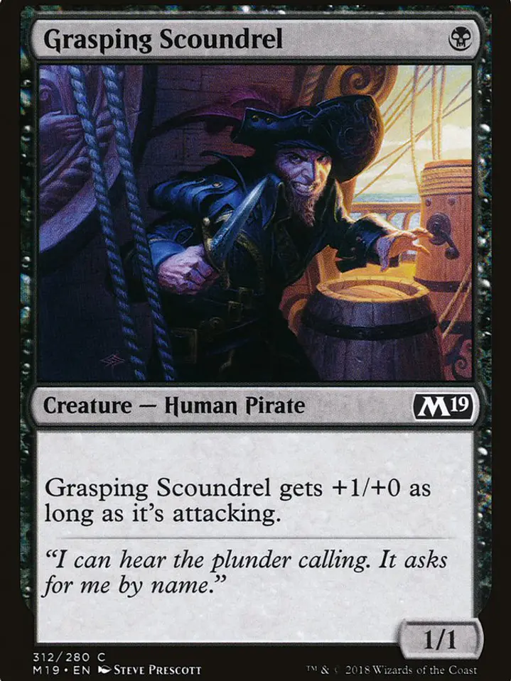 Grasping Scoundrel (Core Set 2019) 1