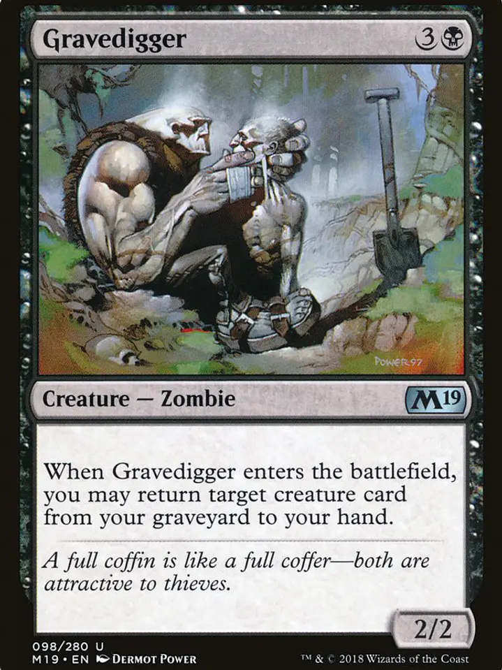 Gravedigger (Core Set 2019) 1