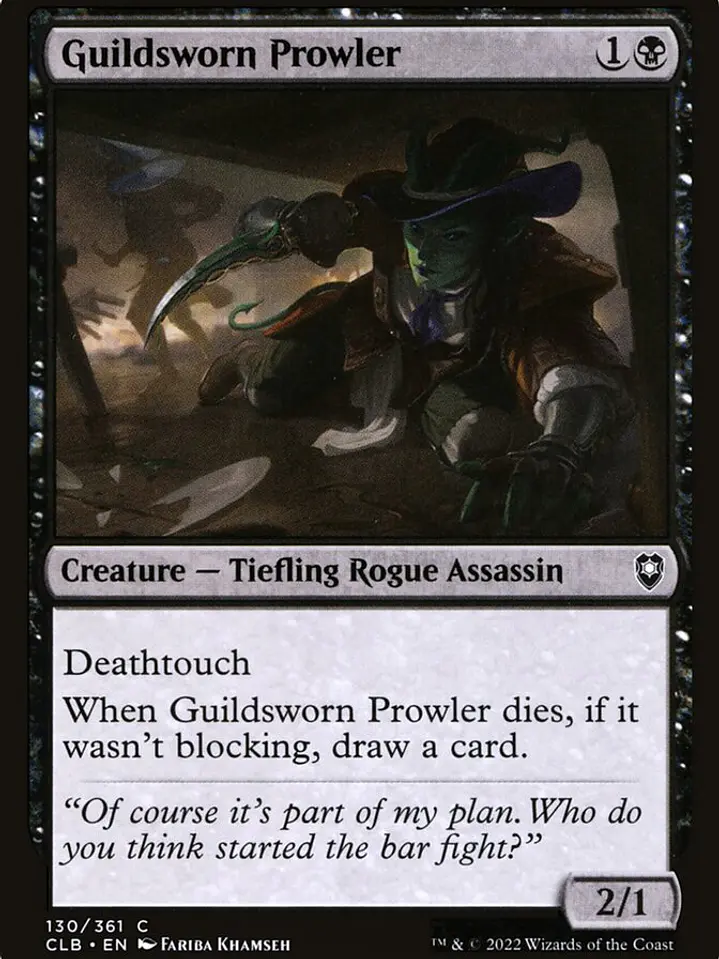 Guildsworn Prowler (Commander Legends: Battle for Baldur's Gate) 1