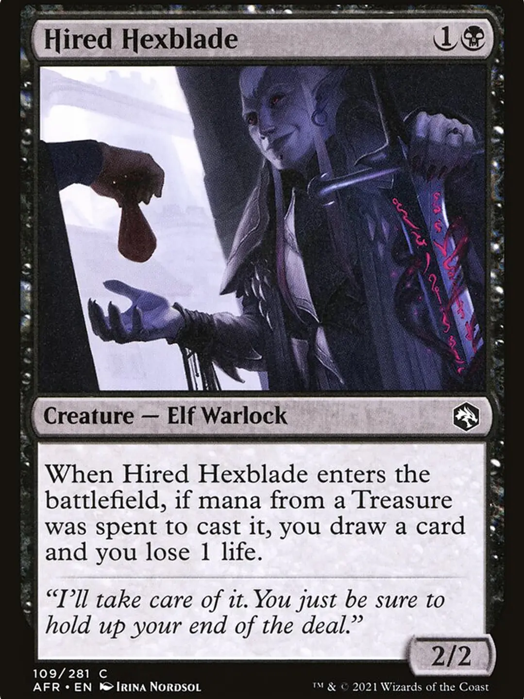Hired Hexblade (Adventures in the Forgotten Realms) 1