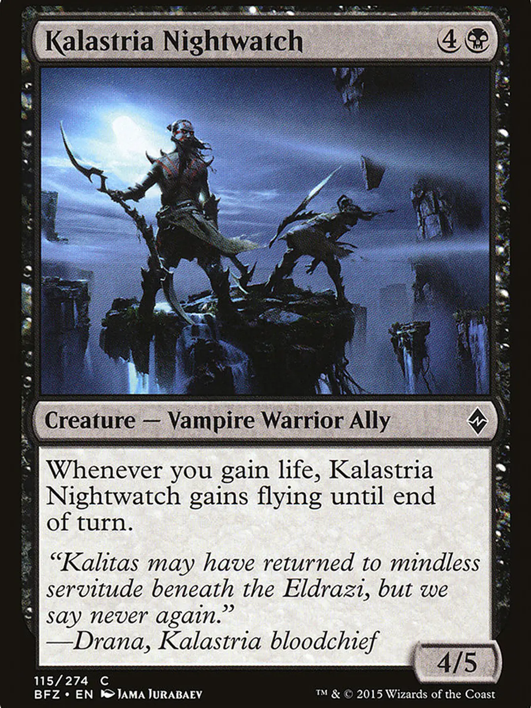 Kalastria Nightwatch (Battle for Zendikar) 1
