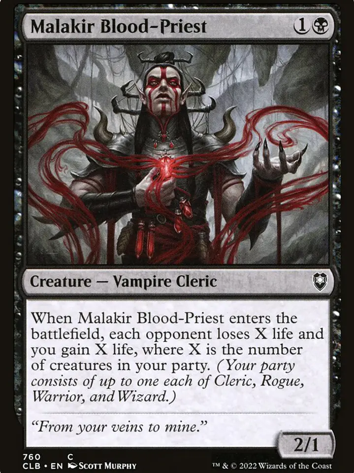 Malakir Blood-Priest (Commander Legends: Battle for Baldur's Gate) 1