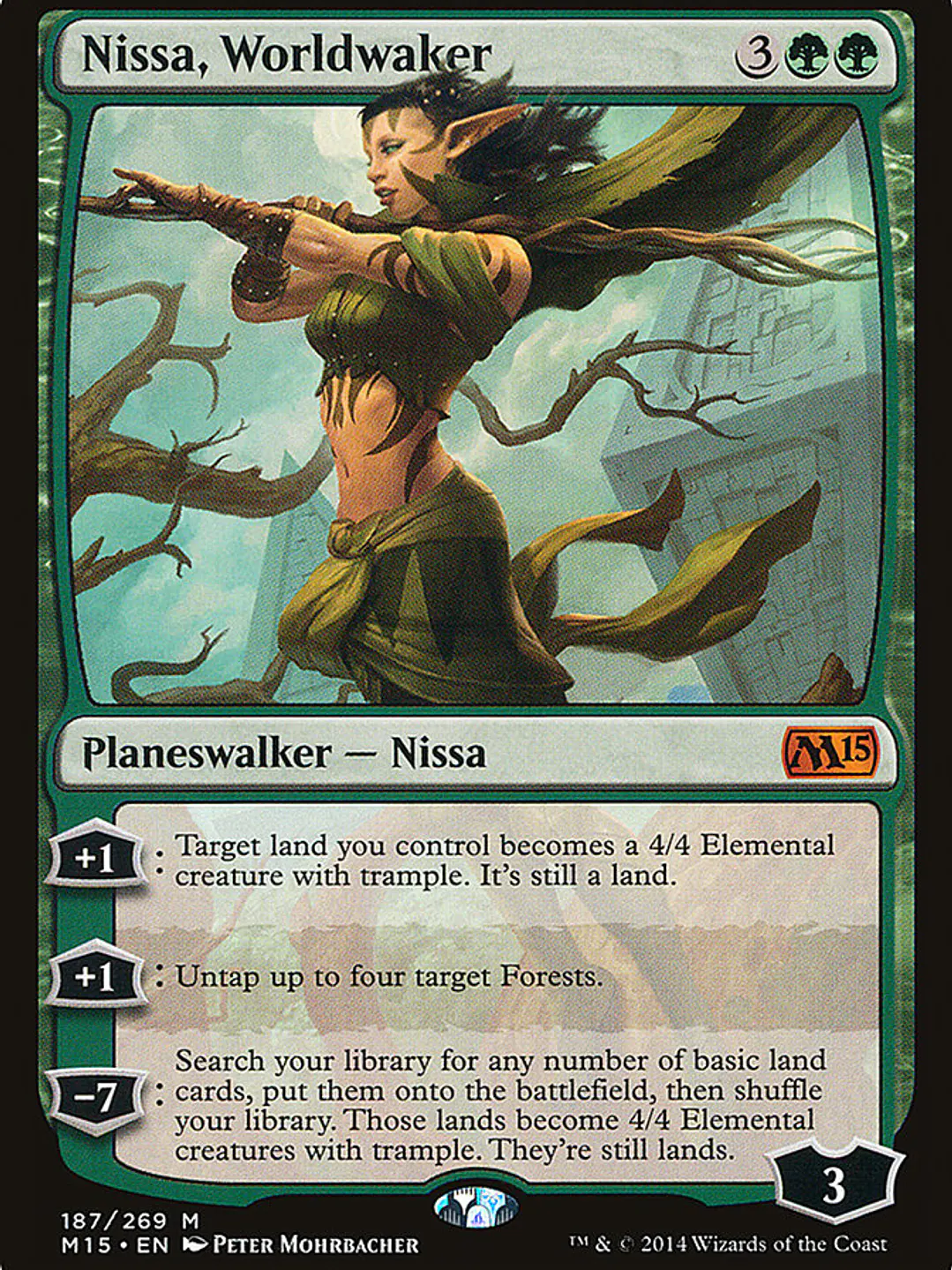 Nissa, Worldwaker (Magic 2015) 1