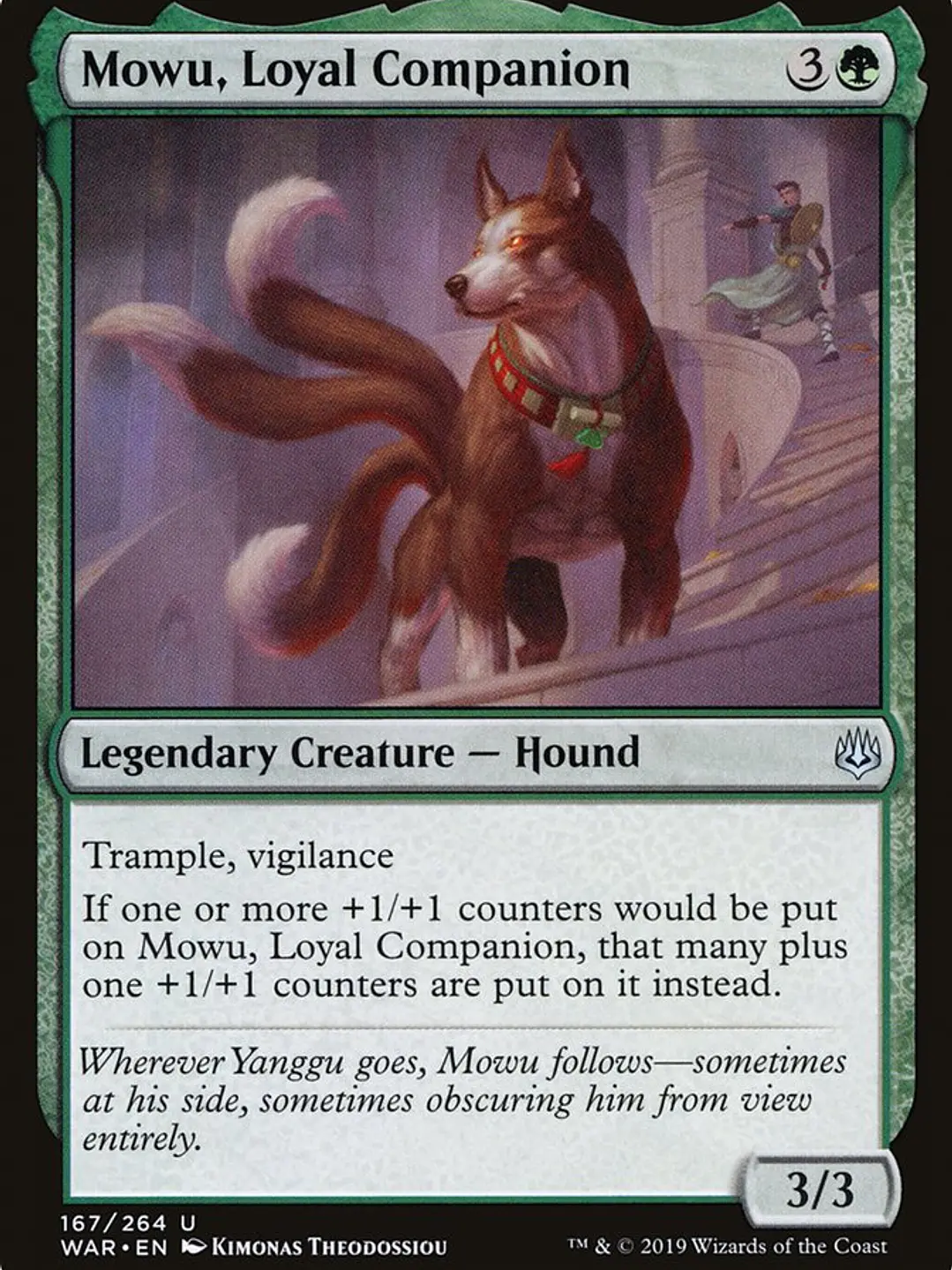 Mowu, Loyal Companion (War of the Spark) 1