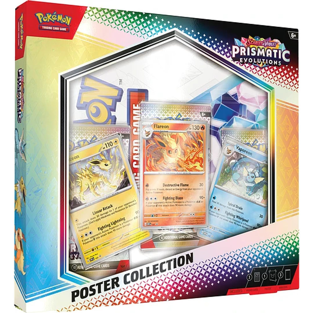 Pokémon TCG- Scarlet and Violet - Prismatic Evolutions Poster Collection Inglés