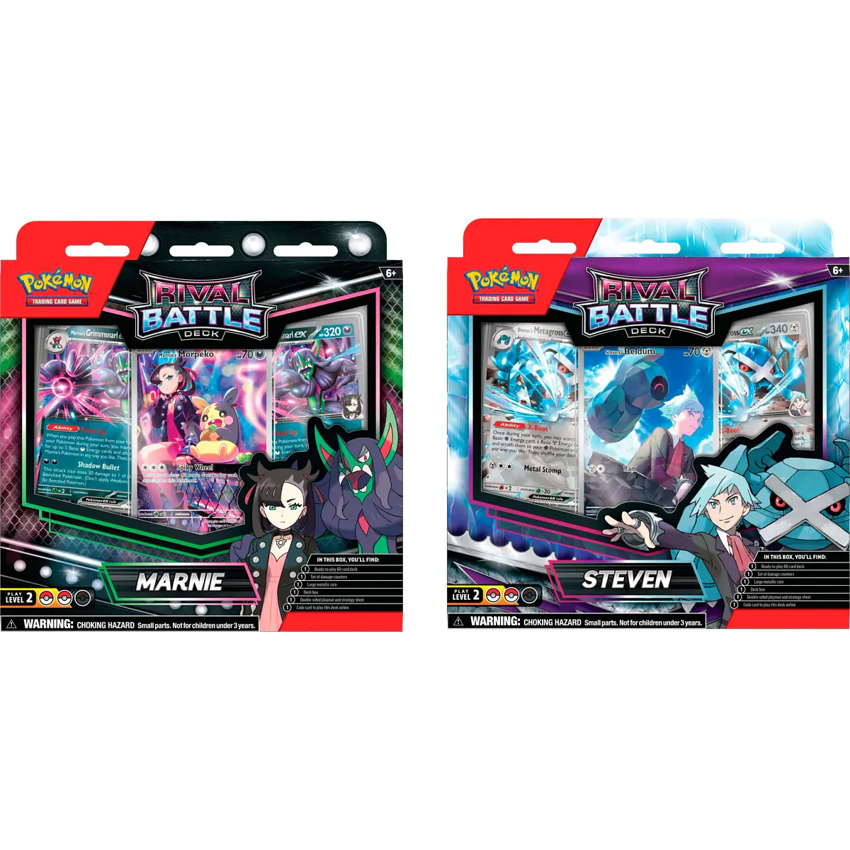 PACK Deck Pokémon TCG Steven/Marnie en inglés