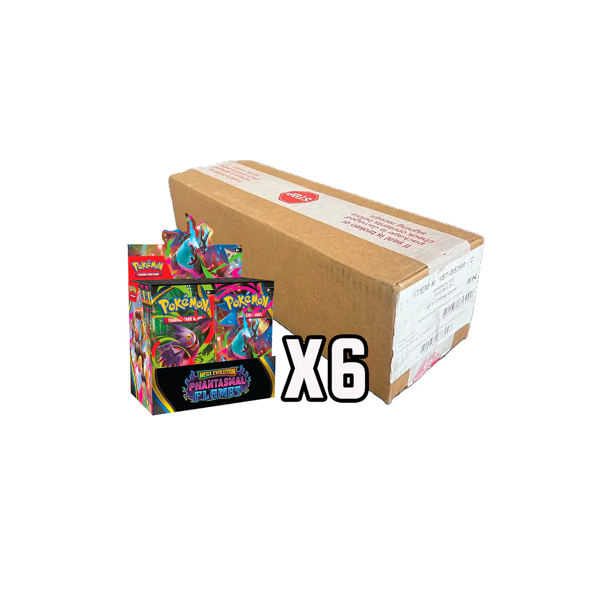 Case (6 unidades) – Phantasmal Flames – Booster Box – Inglés