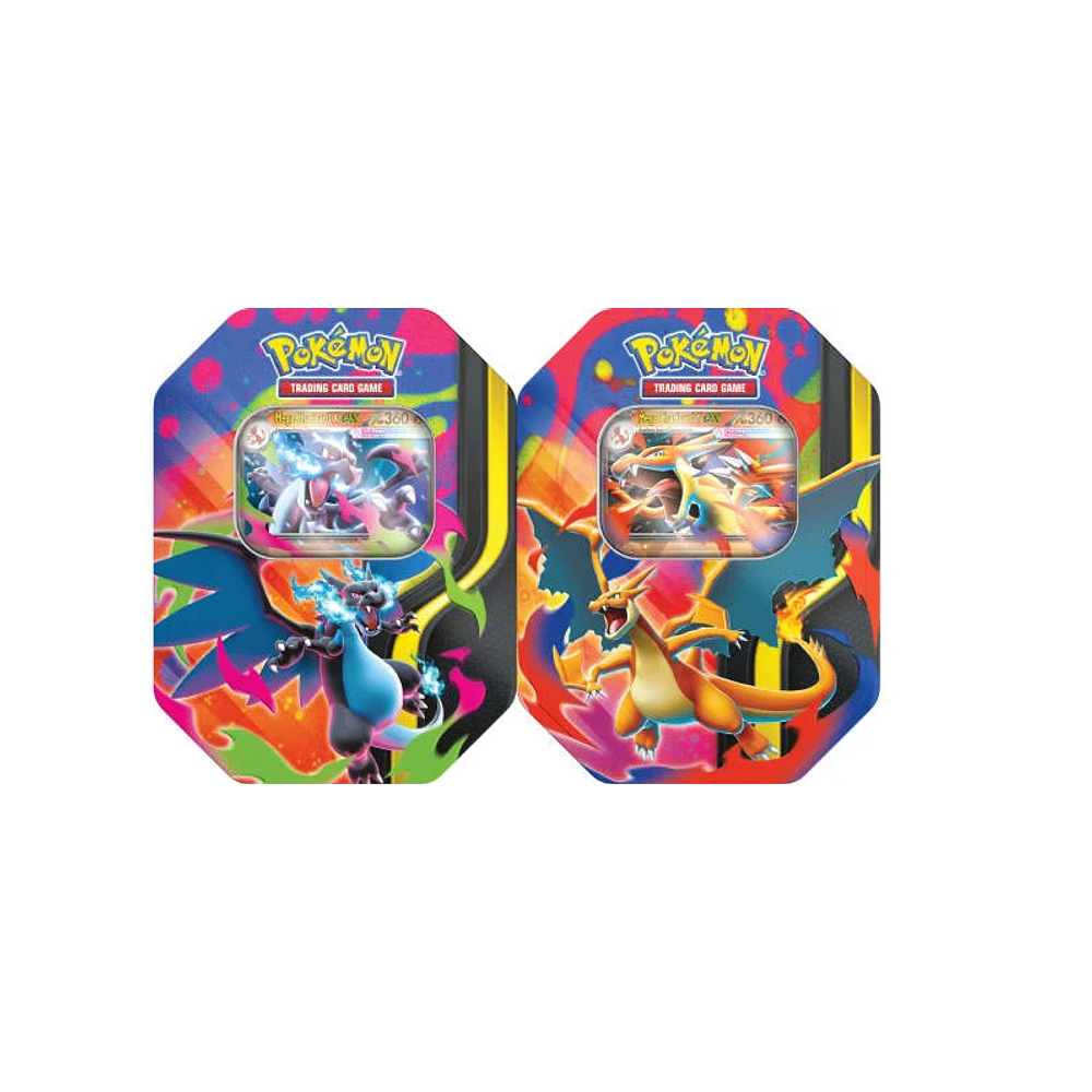 [PREVENTA] POKEMON TCG PACK x 2 MEGA CHARIZARD X e Y TIN INGLÉS