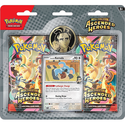 [PREVENTA] POKEMON TCG MEGA EVOLUTION - ASCENDED HEROES COLLECTION - 2Pack Blister ERIKA/LARRY INGLÉS