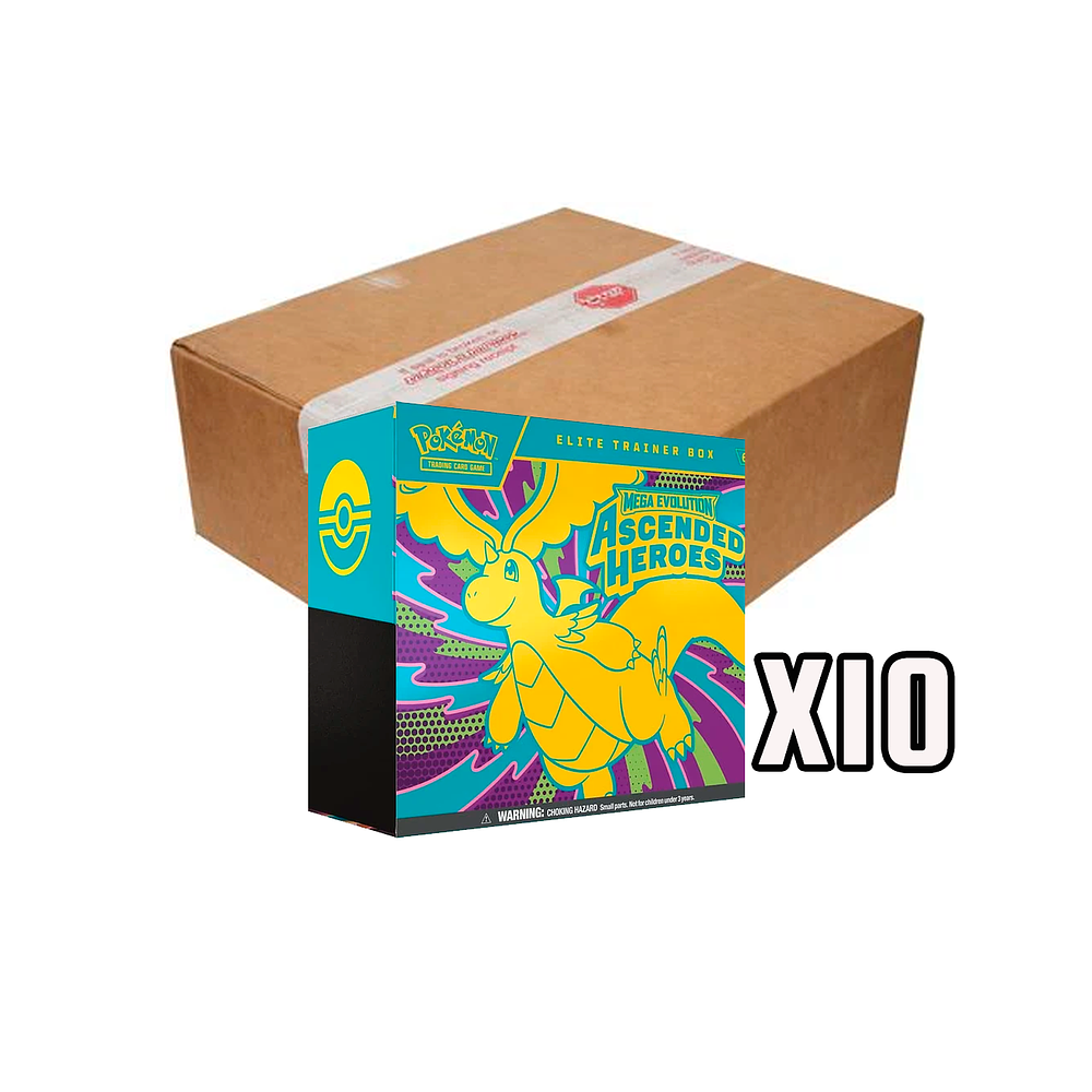[PREVENTA] Case (10 unidades) – Ascended Heroes – Elite Trainer Box – Inglés