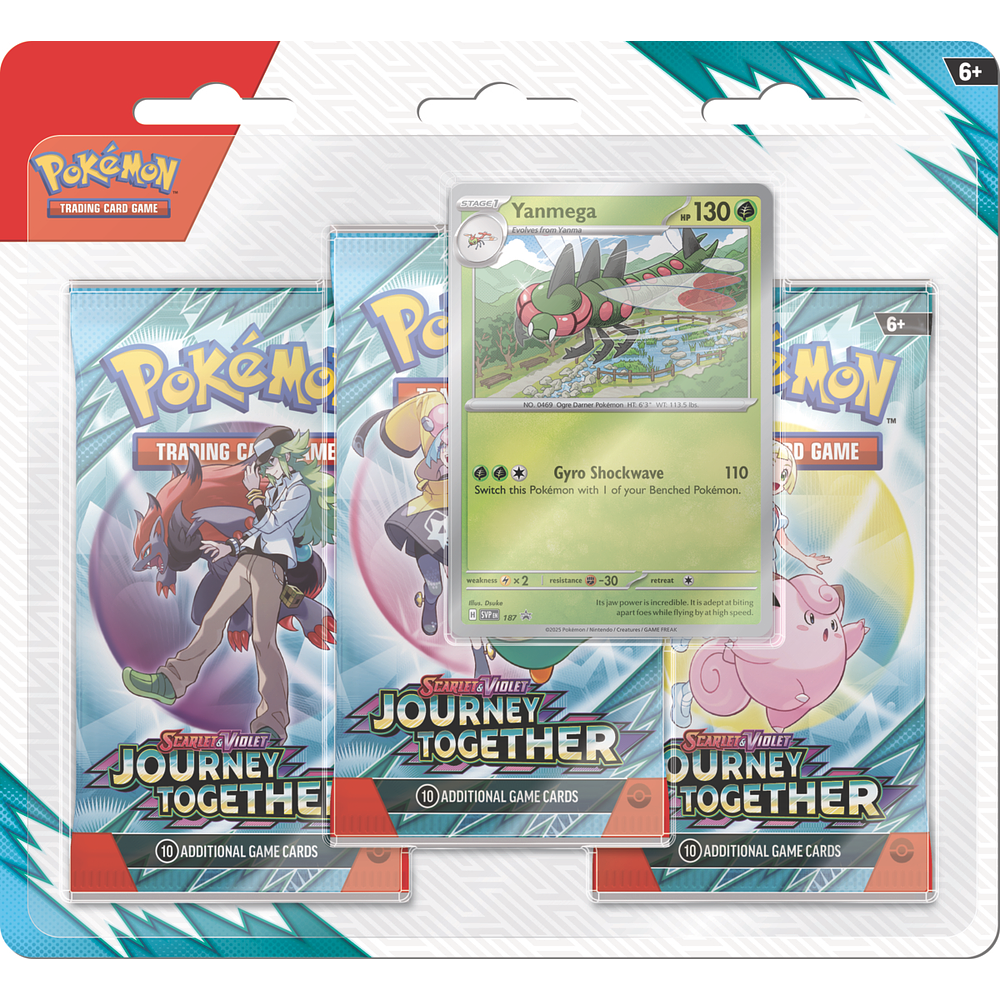 Pokemon TCG Scarlet & Violet Journey Together - 3-Pack Blister Inglés