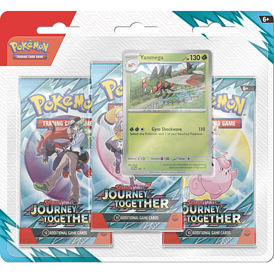 Pokemon TCG Scarlet & Violet Journey Together - 3-Pack Blister Inglés