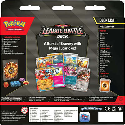 [Preventa 22/05/2026] Pokemon TCG Mega Lucario ex League Battle Deck Inglés