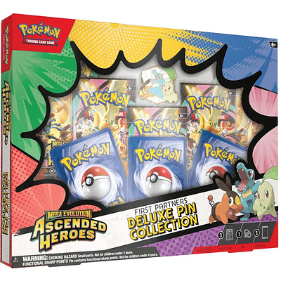 [Preventa 20/03/2026] Pokemon TCG Mega Evolution - Ascended Heroes First Partners Deluxe Pin Collection Español