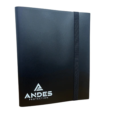 ANDES PROTECTION - 9 POCKET PLASTIC BINDER - BLACK