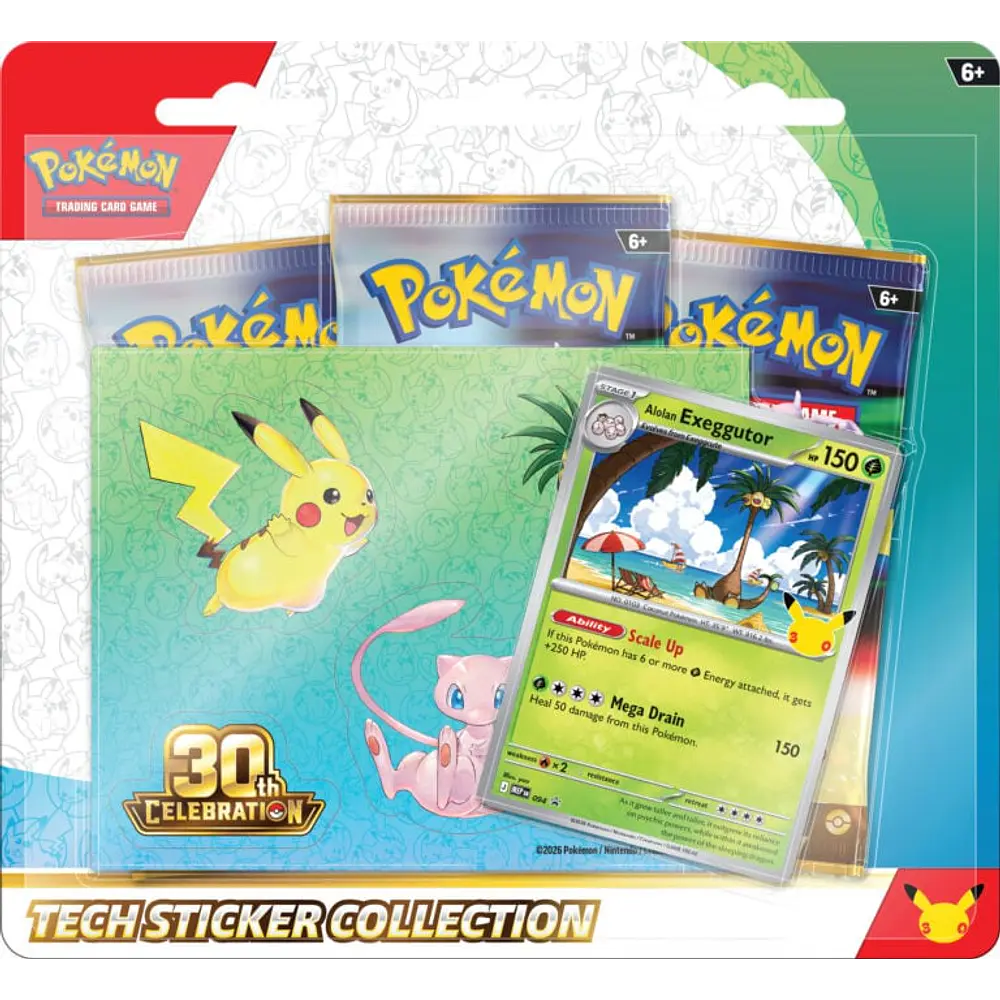 [Preventa 16/09/2026] Pokemon TCG 30th Celebration - Tech Sticker Collection Inglés