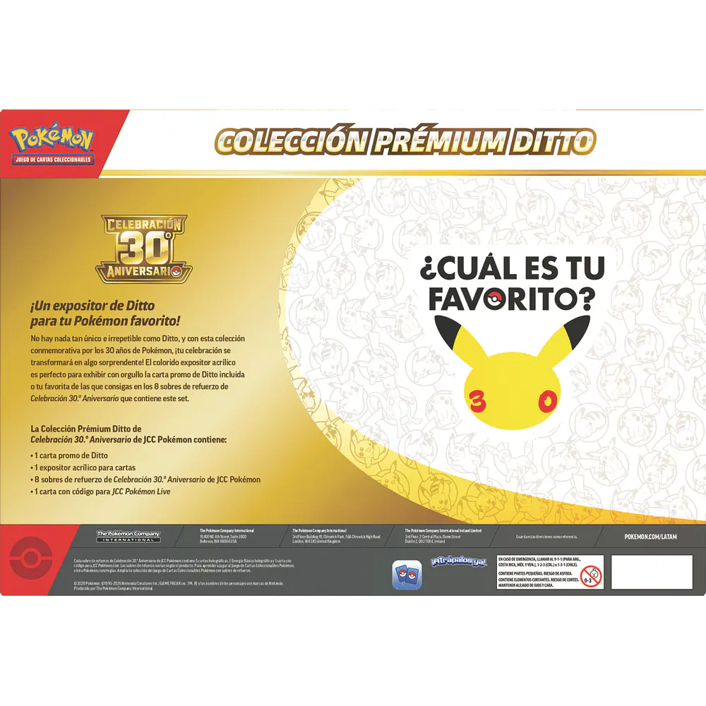 [Preventa 06/11/2026] ESPAÑOL - Pokemon TCG 30th Celebration - Ditto Premium Collection Español