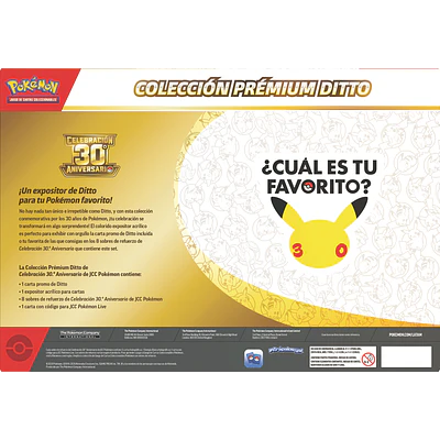 [Preventa 06/11/2026] ESPAÑOL - Pokemon TCG 30th Celebration - Ditto Premium Collection Español