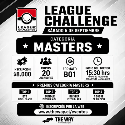 League Challenge 5 de Septiembre Categoría Master THE WAY (15:30 hrs)