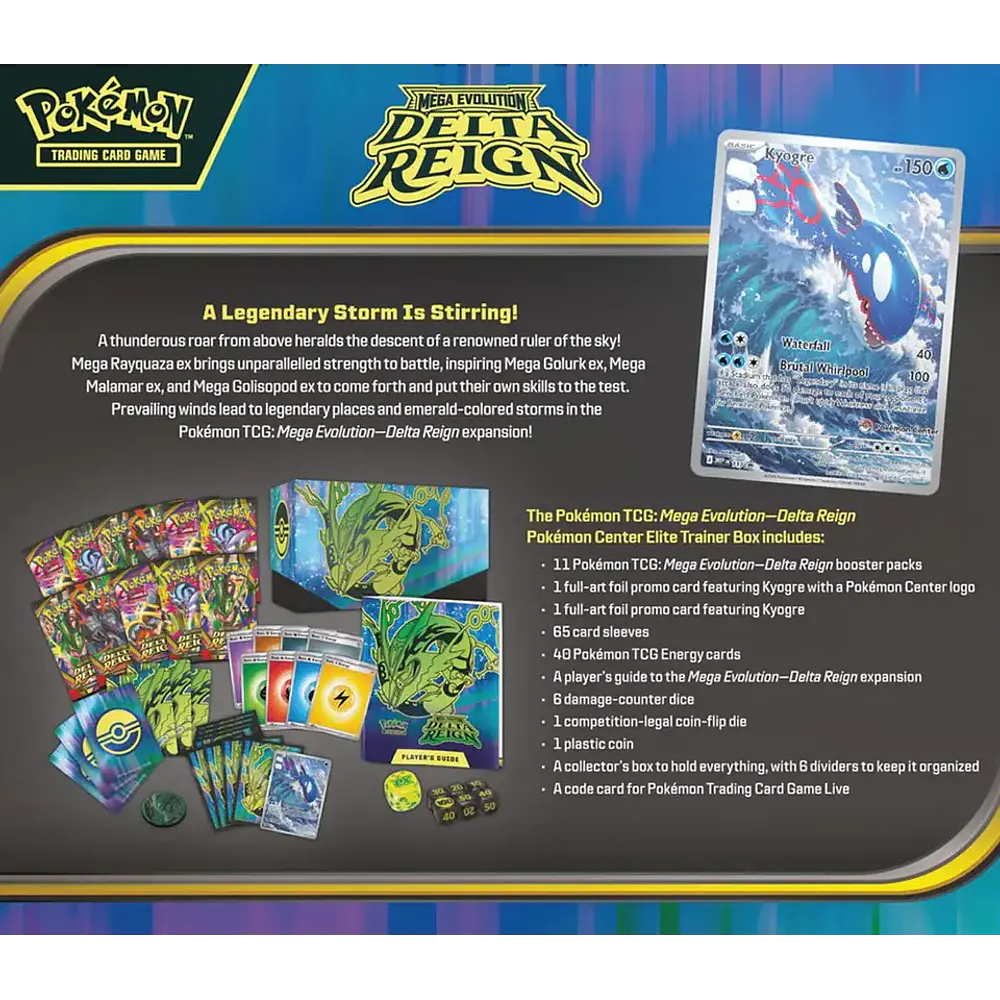 [Preventa 06/11/2026] Pokémon TCG Mega Evolution - Delta Reign - Elite Trainer Box Español