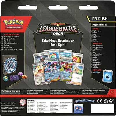 [Preventa 13/11/2026] Pokémon TCG Mega Greninja ex League Battle Deck (2026) Inglés