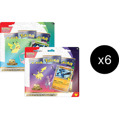 [Preventa 16/09/2026] Case (12 unidades, 6 por versión) – 30th Celebration – Tech Stickers – Inglés