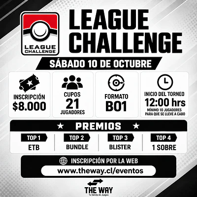 League Challenge 10 de Octubre THE WAY (12:00 hrs)