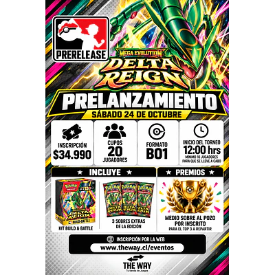Prelanzamiento Dominio Delta Sábado 24 de Octubre 12:00 hrs THE WAY