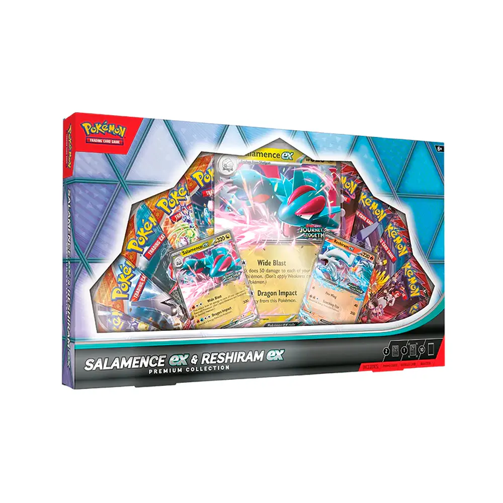 Salamence Ex & Reshiram Ex Premium Collection Ingles