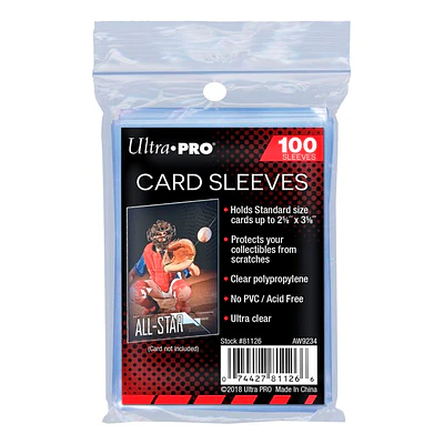 Protector Cartas Standar (x100) transparente - Ultra Pro