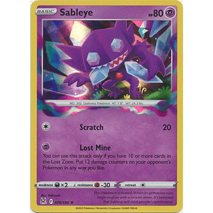 11070 Sableye - 070/196 - Holo Rare