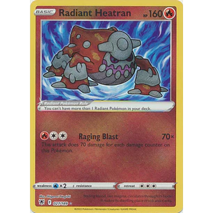 10027 Radiant Heatran - 027/189 - Radiant Rare - NM
