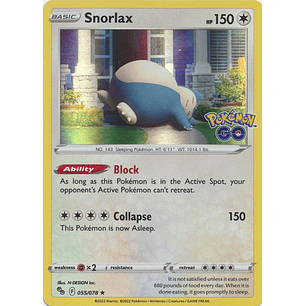 105055 Snorlax - 055/078 - Holo Rare