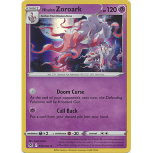 11076 Hisuian Zoroark - 076/196 - Holo Rare