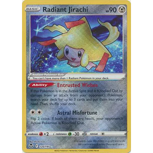 12120 Radiant Jirachi - 120/195 - Radiant Rare - NM
