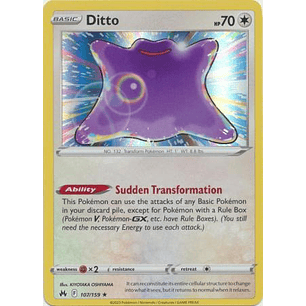 125107 Ditto - 107/159 - Holo Rare