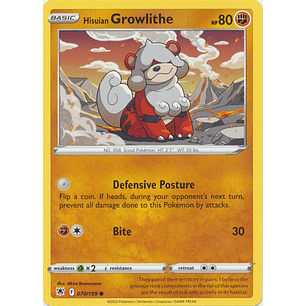 10070 Hisuian Growlithe - 070 /189 - Common