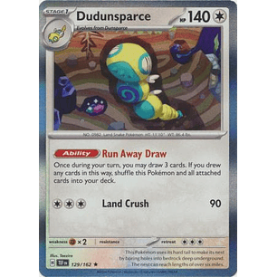 17129 Dudunsparce - 129/162 - Holo Rare