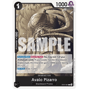 1027001 ST27-001 Avalo Pizarro
