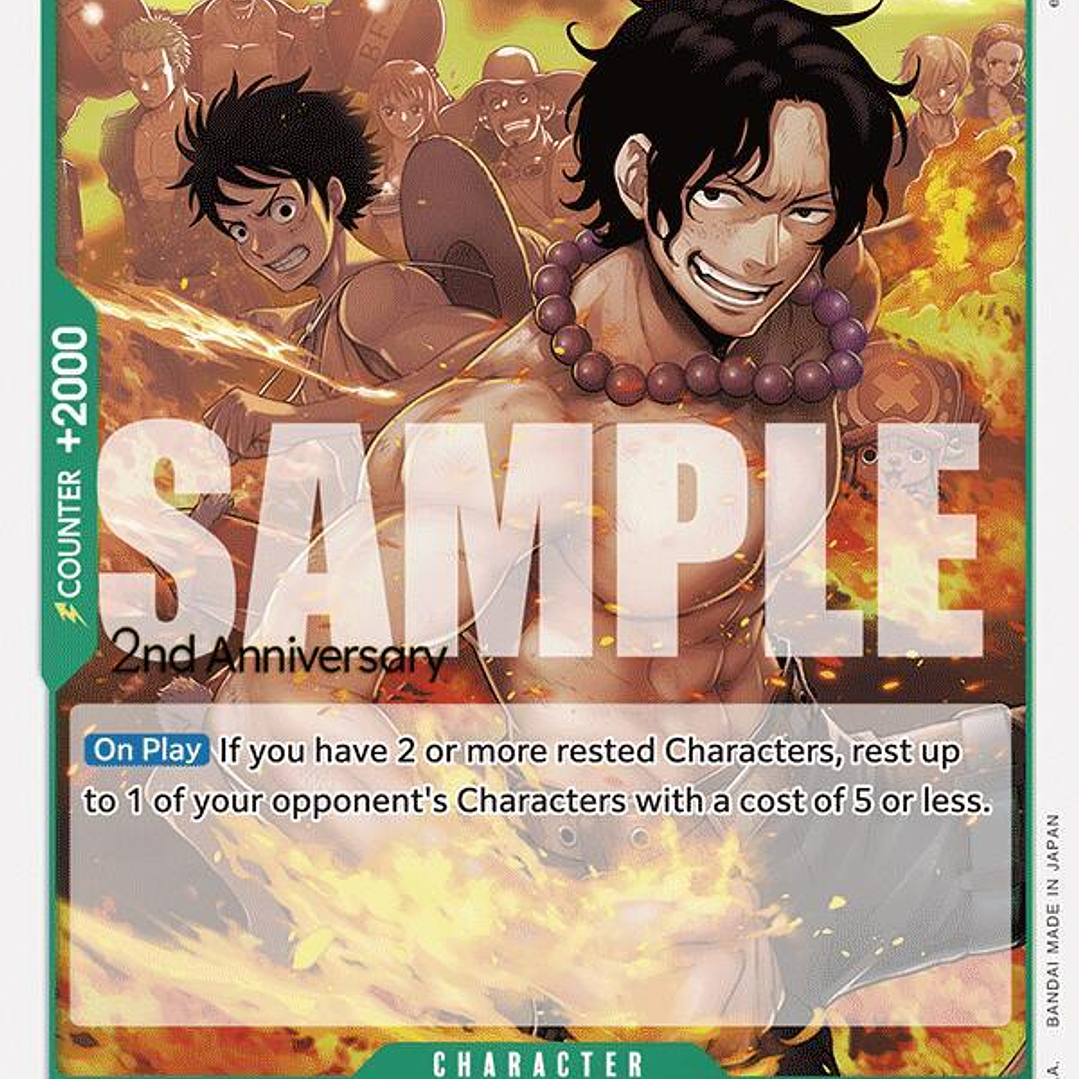 009035 OP09-035 Portgas.D.Ace (2nd Anniversary) 1