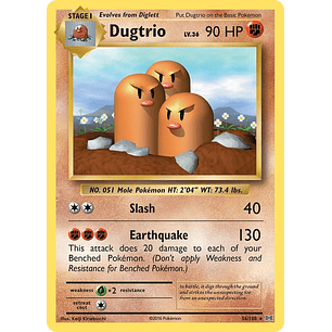 Dugtrio - 56/108 - Evolutions - Reverse Holofoil