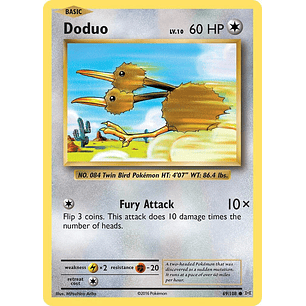 Doduo - 69/108 - Evolutions - Reverse Holofoil