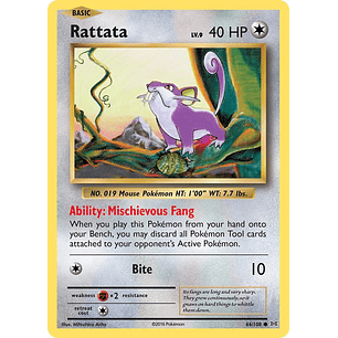 Rattata - 66/108 - Evolutions - Reverse Holofoil