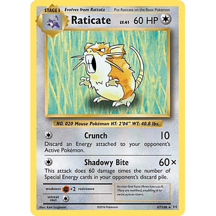 Raticate - 67/108 - Evolutions - Reverse Holofoil