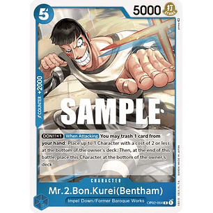 002064 OP02-064 Mr.2.Bon.Kurei (Bentham) Play set