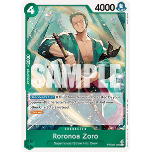 0125006 PRB02-006 Roronoa Zoro 
