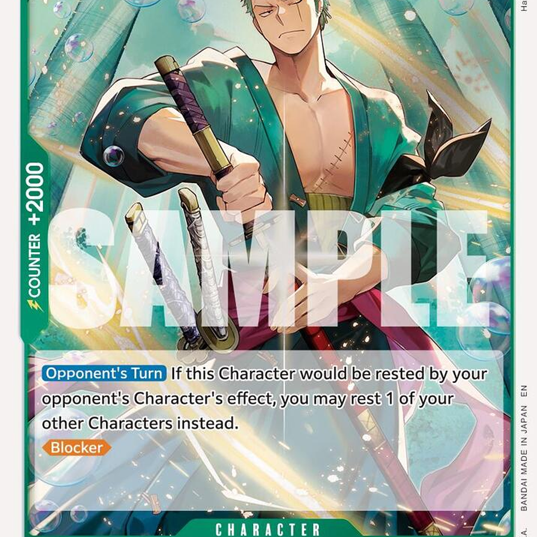 0125006 PRB02-006 Roronoa Zoro  1