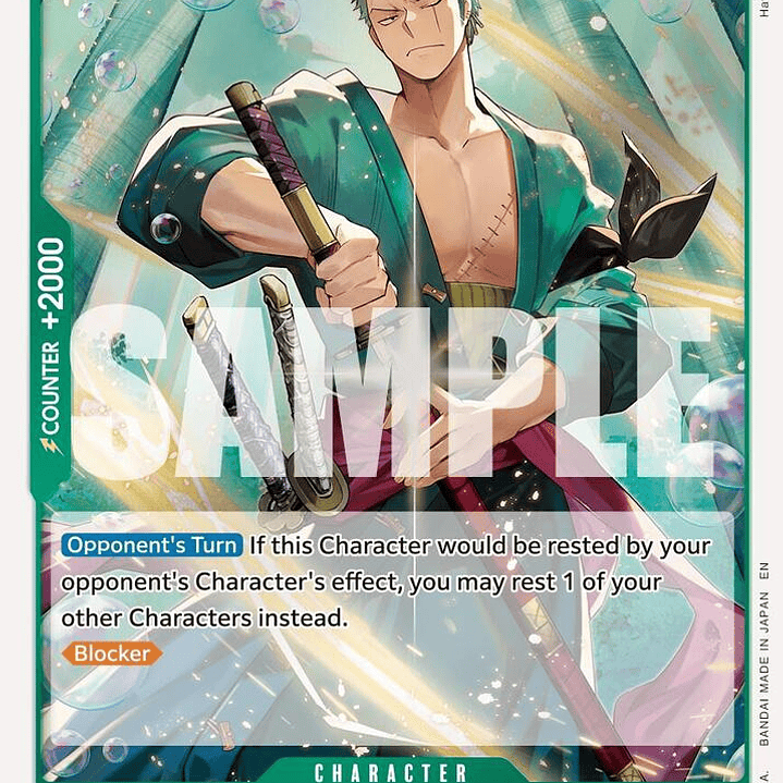 0125006 PRB02-006 Roronoa Zoro  1